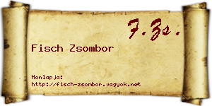 Fisch Zsombor névjegykártya